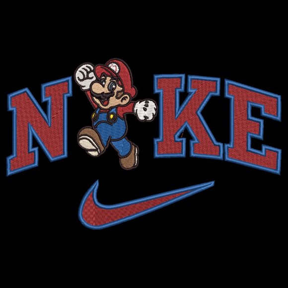 Star Oaks Farm Other - Nike Mario Bros Sweatshirt Embroidered Adult Unisex Crewneck Video Gamer Gift